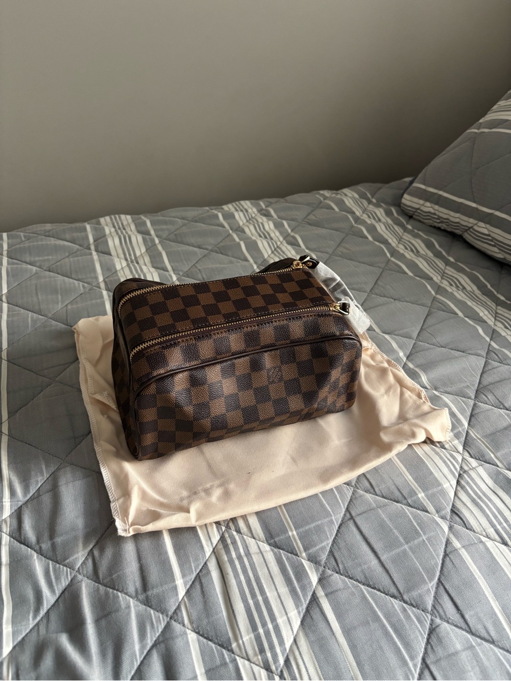 barely used LV cosmetic bag